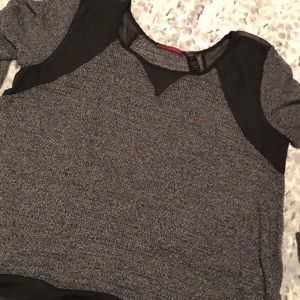 Sheer Paneled Sweater